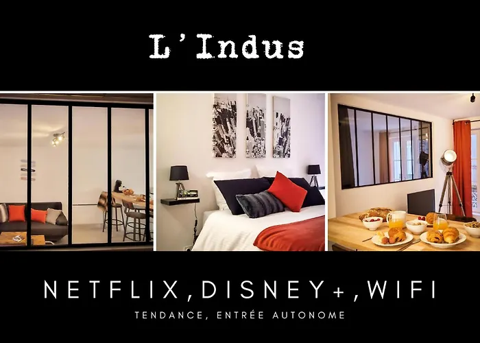 L\'Indus 3 Etoiles Wifi, Netflix, Disney, Coeur De Bastide